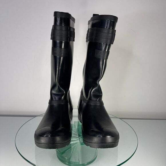 Sperry Walker Atlantic Rain Boots Womens Black Waterproof STS82562 - Picture 2 of 7